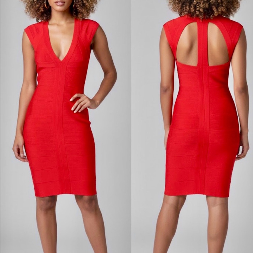 Chic Backless Red Dress - Picture 2 of 4
